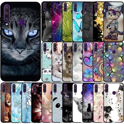 For Huawei Y6P Case MED-LX9N Cover Silicone Protective Bumper Soft TPU Back Phone Cover for Huawei Y6P MED-LX9N Y 6P 2020 Cases
