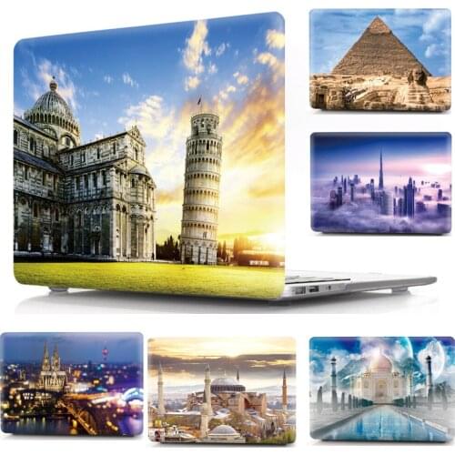 Architectural Pattern Laptop Cover Case for Mac Macbook Air 11 13 Pro 12 13 15 16 Anti-drop Shell 11.6 13.3 15.4 Touch Bar
