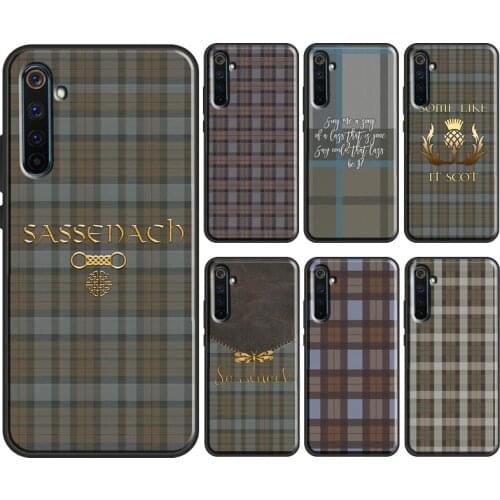 Outlander Fraser Tartan Plaid Sassenach For OnePlus 9 7 8 Pro 8T Nord Case For OPPO Realme C3 C11 C15 GT X2 X7 X50 6 7 Pro Cover