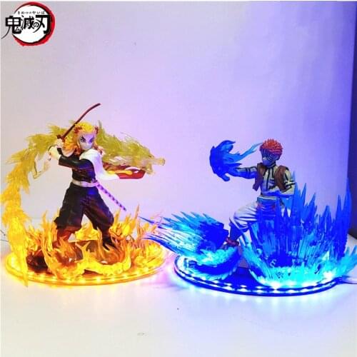 Demon Slayer Anime Figures Akaza Komaji Rengoku Kyoujurou DIY Set PVC Toys Model Kimetsu no Yaiba Action Figma Xmas Gift Doll