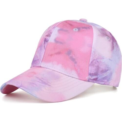 Fashion Tie Dye Hat Women Baseball Cap Visor Protection Hats Adjustable Breathable Hip Hop Hat Sun Caps кепка мужская gorras