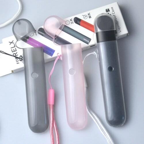 Lovekeke leather silicone glitter sticker skin lanyard soft tpu case for relx 1 relx 4 infinity