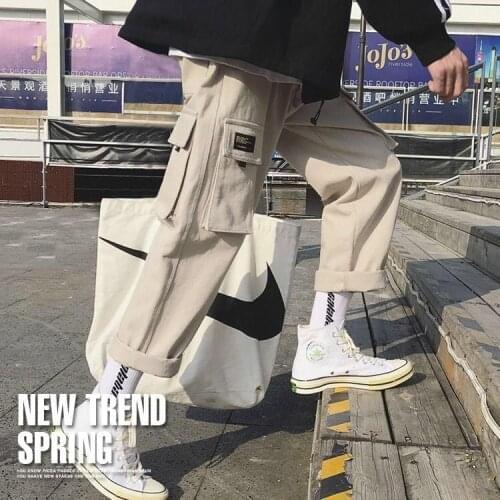 Man Jogger Camouflage Side Pockets Loose Style Mens Sweatpants Fashion 2020 High Street Casual Pants S-XXXL 3XL