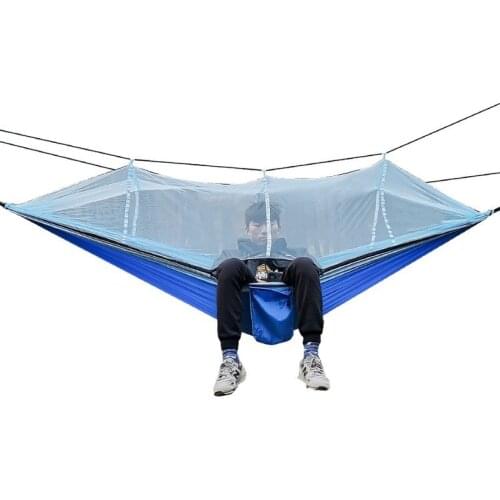 Outdoor Mosquito Net Hammock Mosquito-proof Double Nis Spun Cloth Indoor and Outdoor Hammock Camping Outdoor Supplies