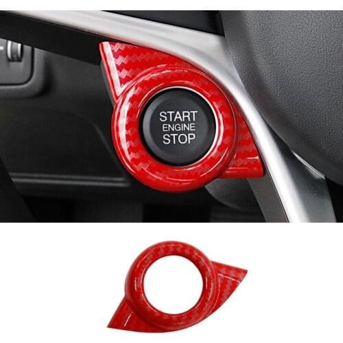 Pcmos Interior Accessories For Alfa Romeo Giulia Stelvio ABS Car Start Engine Stop Cover Trim Accessories 2018 New Stickers