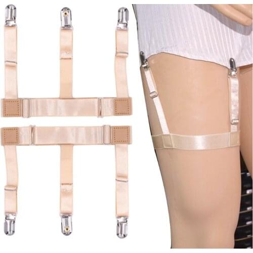 Mens Shirt Garters Suspenders Braces For Shirts Gentleman Leg Elastic Men Shirt Suspenders Garter Holder Business