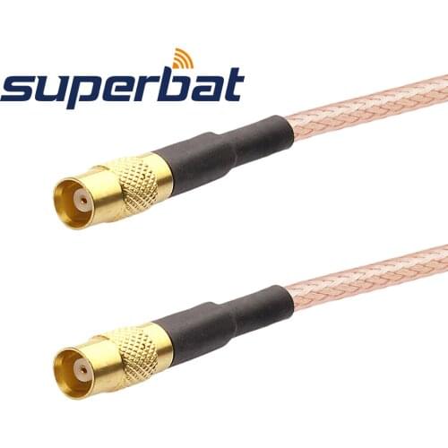 Superbat Pigtail Cable MCX Jack to MCX Female Straight RG316 15cm RF Coaxial Cable