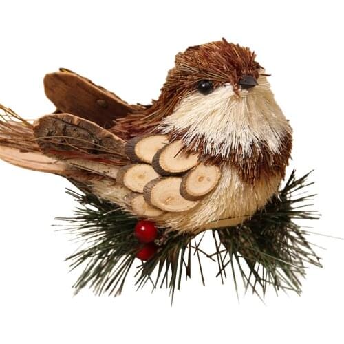 Bird Decor Grass 11 X 7 X 10cm Gift 1pcs Hanging Simulation Decoration