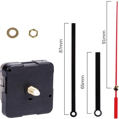 Unique Quartz Clock Movement with Hand for Mechanism Repair Replacement Shaft Length 12mm (9/20 Inch) Thread Length 5mm(1/5 Inch