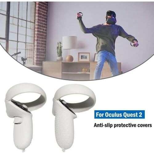 VR Handle Protective Cover VR Controller Case For Oculus Quest 2 White Black Handle Silicone Cover Drop Shipping Wholesale