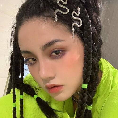 Goth Snake Hair Clips For Women Girls Metal Vintage Charms Hip Hop Y2K Jewelry Animal Hair Accessories Gossip Girl 90s Style New