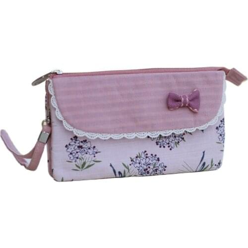 Women Cotton Long Organizer Wallets Female Small Phone Money Pouches Coin Purse Bags Bolsas Carteiras Femininas Bolso for Girls