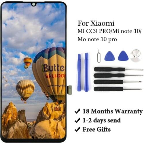 For Mi CC9 Pro lcd display No dead pixel for Mi note 10 lcd note 10 pro Screen Digitizer replacement assembly