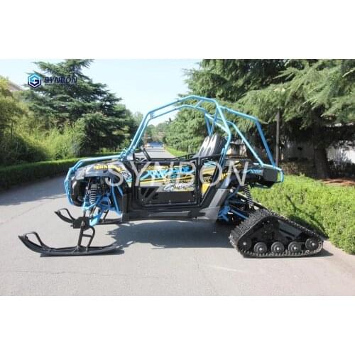 SYNBON Kart Snowmobile beach buggy buggies UVT ATV Off-road Vehicle ​​go Karts Petrol Engine Tracked Vehicle Snowmobile SY400S