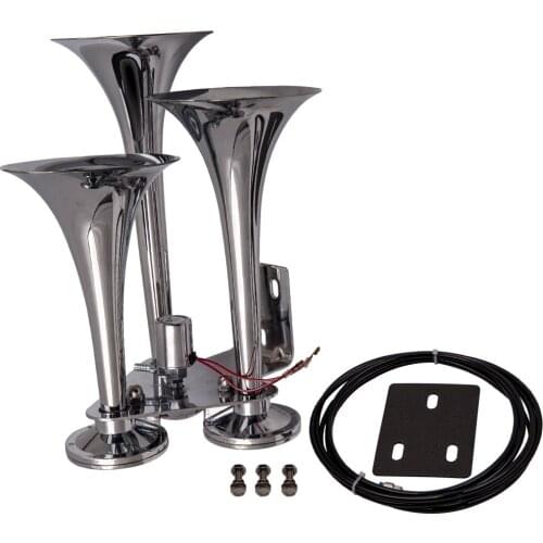 Air Horn 152DB Train Truck triple Large Super Loud Sound For 12V Vehiches