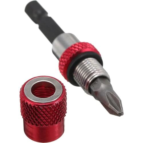 1/4" Magnet Hex Driver Screw Depth Bit Holder Stainless Construction Bit Holder +PH2 Bits Magnetic Tip Holder Tool Quickly Drill