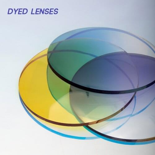 1.56/1.61/1.67 Progressive Tinted Myopia Lenses, Light-Colored Translucent Customized Optical Lenses, Color /Prescription / UV