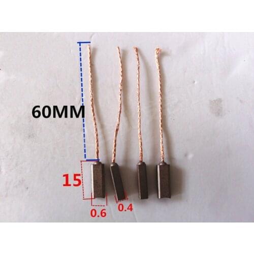 10pcs for Volkswagen Bora for Jetta car carbon brush for Pate to suit Valeo generator regulator 4.5*6.5*15MM