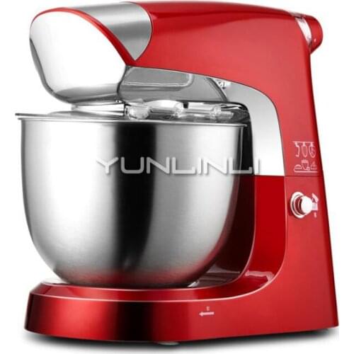 1000W 5L Stainless Steel Bowl 6-speed Kitchen Food Stand Mixer Cream Egg Whisk Blender Cake Dough Bread Mixer SC-203