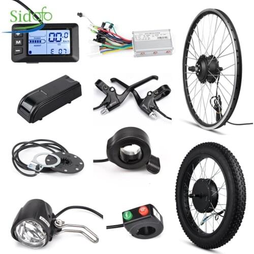170MM Fat Bike Electric Hub Motor 72V 3000W Ebike Kit Electric Conversion Kit 26Inch With Display G51 Controller 350W 36V