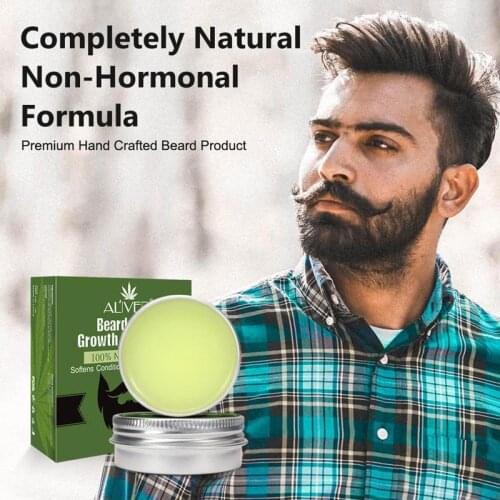 30g Brand Beard Balm for Men Hair Growth Wax Organic Ingredients Mustache Moisturizing Men Beard Growth Oil
