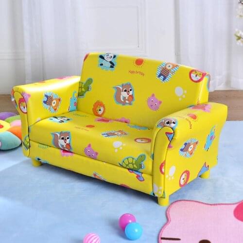 6000 ildrens sofa princess baby leather art quality cute baby cartoon reading small sofa back seat stool