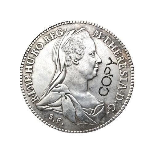 1780 Austria 1 Konventionsthaler coins copy 41MM