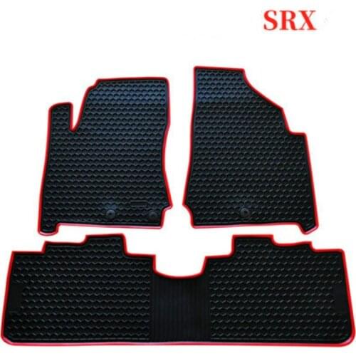 Car Floor Mats for Cadillac ATSL SRX XT5 SLS XTS CTS ATS-L Special Full Set No Odor Front and Rear Carpets Waterproof Rubber