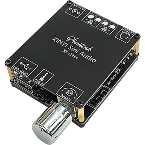 C50H 50Wx2 TPA3116 Bluetooth 5.0 Stereo Audio Module Speaker 2 Channel Wireless Audio Amplifier Board for Speaker