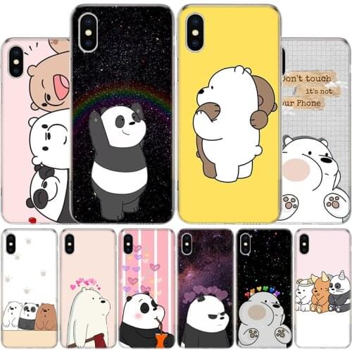 Three Little Bears Cover Phone Case For Apple iphone 11 12 Pro XR X XS Max 7 8 6 6S Plus + 7G 6G 5 SE 2020 Coque Popular