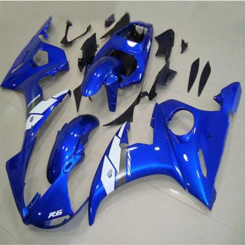 For YZF 600 R6 2003 2004 2005 YZF600R ABS Plastic Motorcycle Blue Fairing Kit Bodywork YZFR6 03 04 05 YZF600R6 YZF 600R