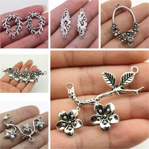 Jewelry findings components Branch Connection Charms for bracelets charm pendant