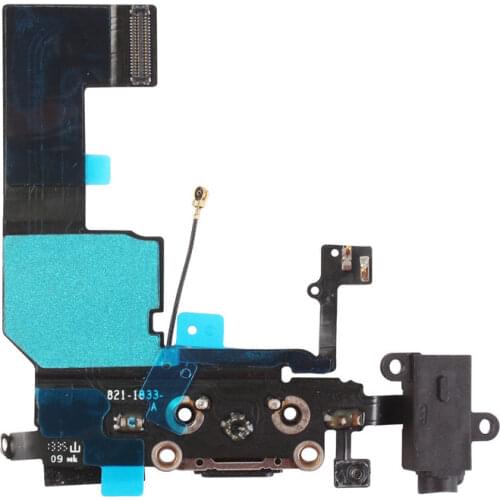 For Apple iPhone 5 5G White/Black Color Charge Charging port Dock Connector Flex Cable