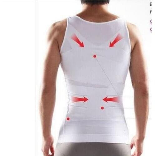 Gynecomastia Chest Shaper Vest For Man Boobs Moobs And Flatten Chest Shirt cinto masculino lose weight vest
