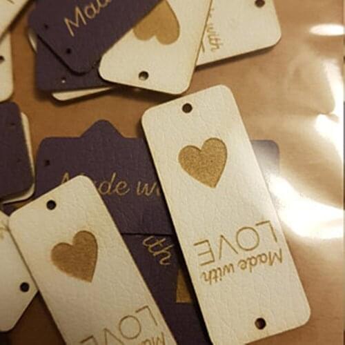 Customize labels for handmade items，Labels for Handmade Products，leather tags for crochet，Knitting Labels