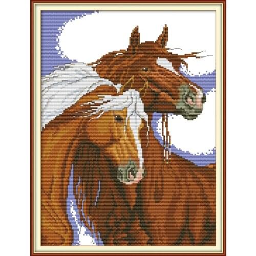 Lean close together cross stitch kit aida 14ct 11ct count print canvas cross stitches needlework embroidery DIY handmade