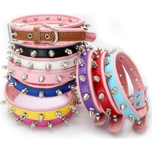 PipiFren Small Cats Collars Necklace Spiked Accessories Supplies For Dog Pets Collars Chihuahua Kitten gatos acessorios per cani