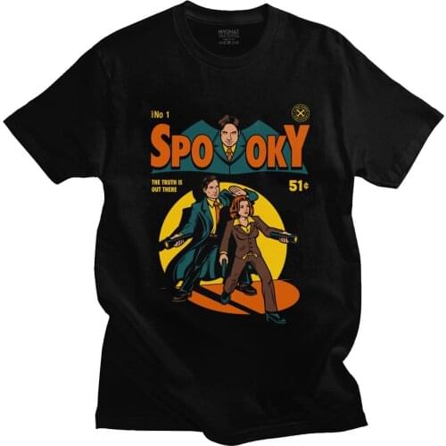 The X Files Shirt Truth Is Out There Tshirt Men Cotton T-shirt Short Sleeve Spooky Comic Mulder Scully Dana Fox Cases Tv Tee Top