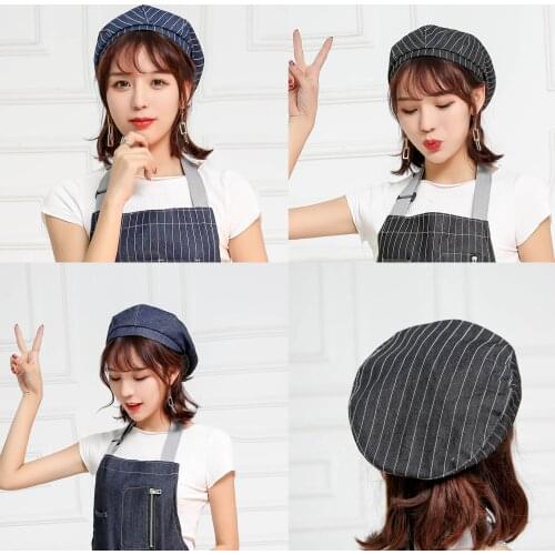 New Chef Hat Cafe Bar Waiter Berets Hotel Restaurant Canteen Bakery Kitchen Cook Cap Chef Restaurant Uniform Waiter Hats