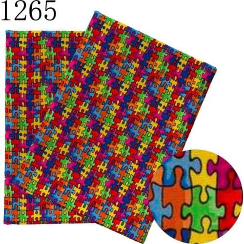 Half yard 45X145cm shopping bag fabric Late Print Polyester cotton DIY Material Pillow Hat sofa kird mask Handmade