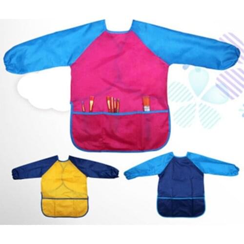 Early Learning Childrens Drawing Apron Kids Painting Protection Antifouling Smock