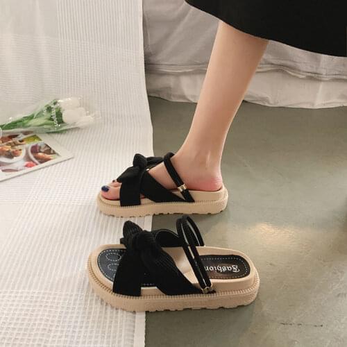Sandals Female Fairy Wind Summer Outing To Wear Ins Tide New Fashion Thick-soled Seaside Beach Sandals