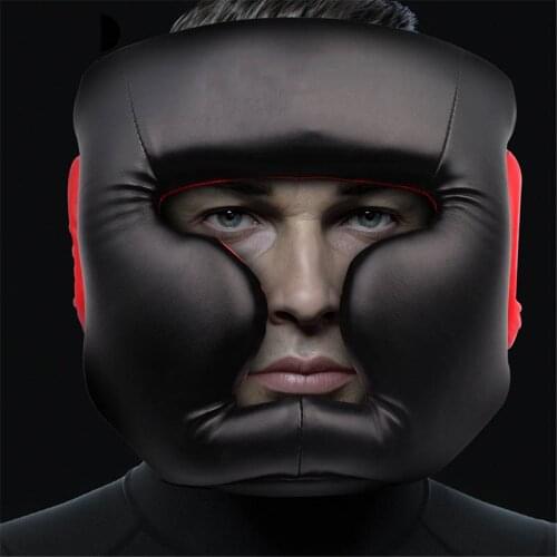 New Free Size Muay Thai Boxing Taekwondo MMA Helmet Head Protector Karate Sparring Kickboxing Protective Headgear