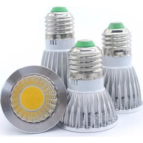 Super Bright 9W 12W 15W GU10 COB LED Bulb 110V 220V Dimmable Led Spotlights Warm/Cool White E27 GU10 LED lamp free shipping