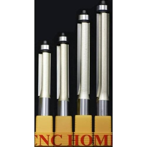 Arden 12.7mm 1/2" Shank Lengthen Straight Flush Trim Router Bit with Bearing Carbide Milling Cutter Wood Trimmer Tools Inch Size
