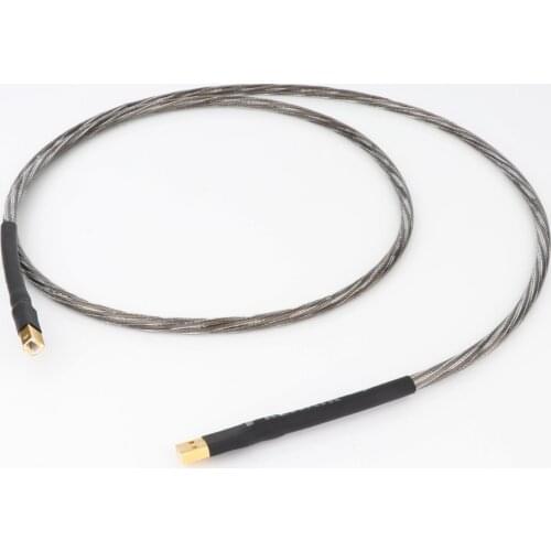 A-B type ODIN USB cables Audio DIY Copper Silver OFC pure copper conductor USB A to USB B Audio cable Cord Wire