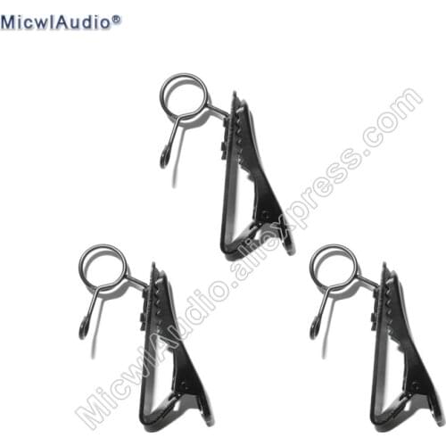 Spare Replaceable Metal clip Mic clips for Sennheiser ME2 (6-7mm) Sony V1 D11 Lavalier Lapel Microphones 3pcs