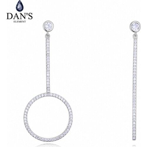 DANS 3 Colors Real Austrian crystals Stud earrings for women Earrings s New Sale Hot Round 128276