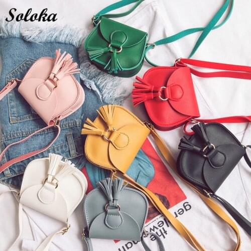 Women Messenger Bags Candy Color Crossbody Handbags School Clutch Shoulder Bags Tassel Pendent Mini Girl Bag
