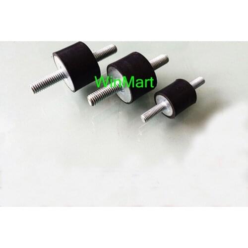 10pcs M6*17 20*15mm Double end Thread Rubber damper crash pad